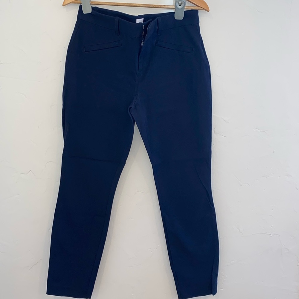 GAP Navy‎ Blue Signature Skinny Ankle Slim Fit Dress Pants Womens Size 8 Regular
